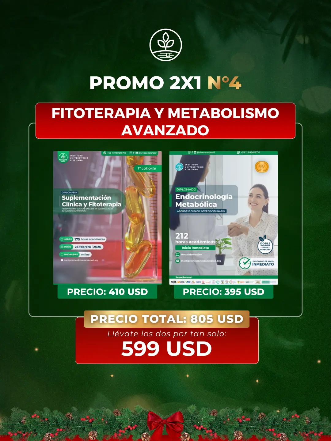 PROMO 2X1 - FITOTERAPIA Y METABOLISMO AVANZADO